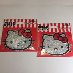 2 x Hello kitty iron on patch